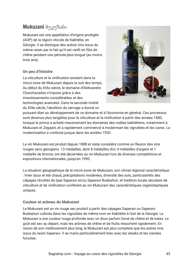 Premier e-Guide des vins géorgiens en français