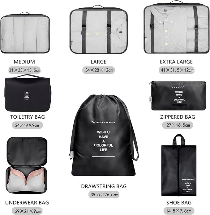 valise bagage cube d'emballage